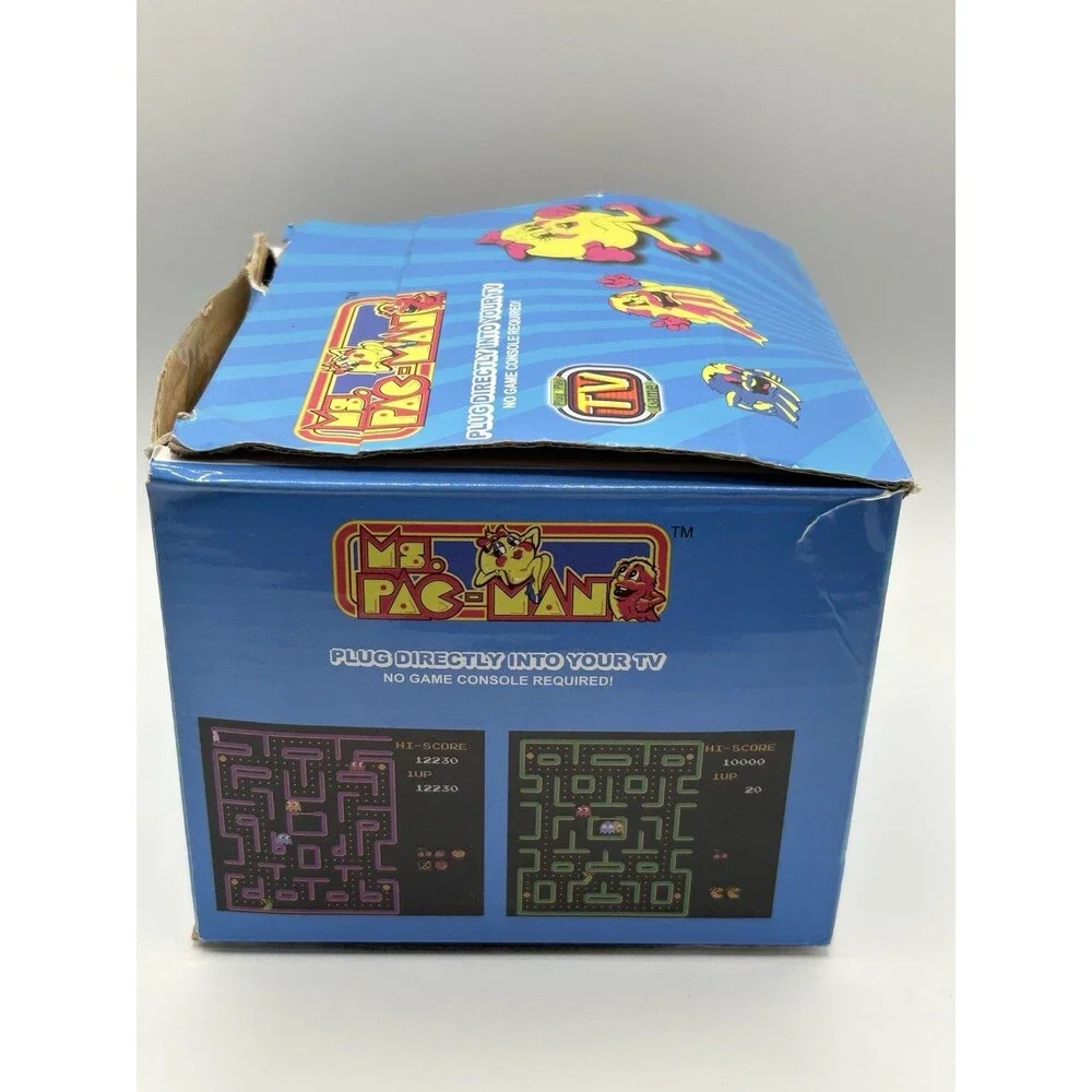 VINTAGE 1993 Bandai Namco Ms Pac-man Plug N Play TV Joystick Video Game Retro !!